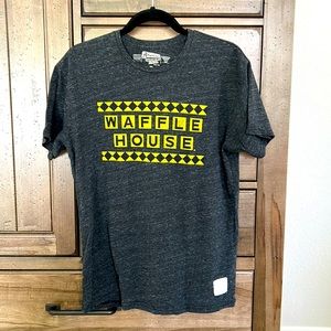 Large American Road-trip Retro Brand Waffle House t-shirt